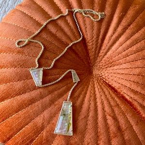 Kendra Scott silver lariat necklace NWOT